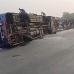 7 die in Hazaribagh after passenger bus on Kolkata-Patna route overturns: Police